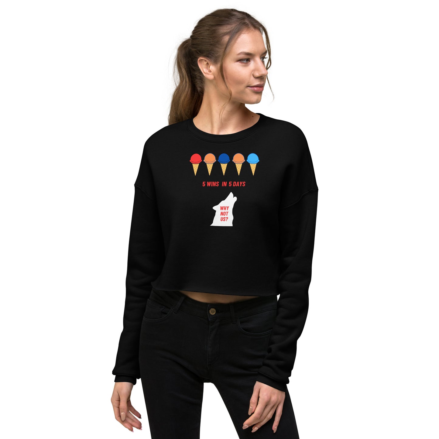 5 Wins 5 Days Crop Sweatshirt