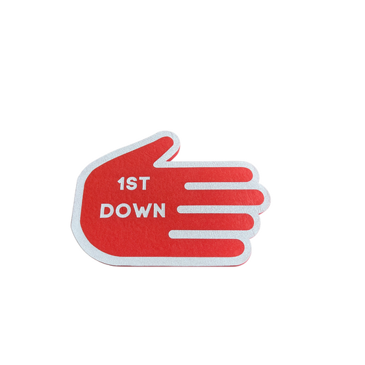 1ST Down Foam hand
