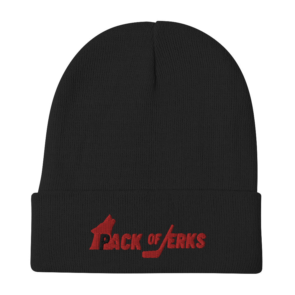 Pack of Jerks Black Beanie