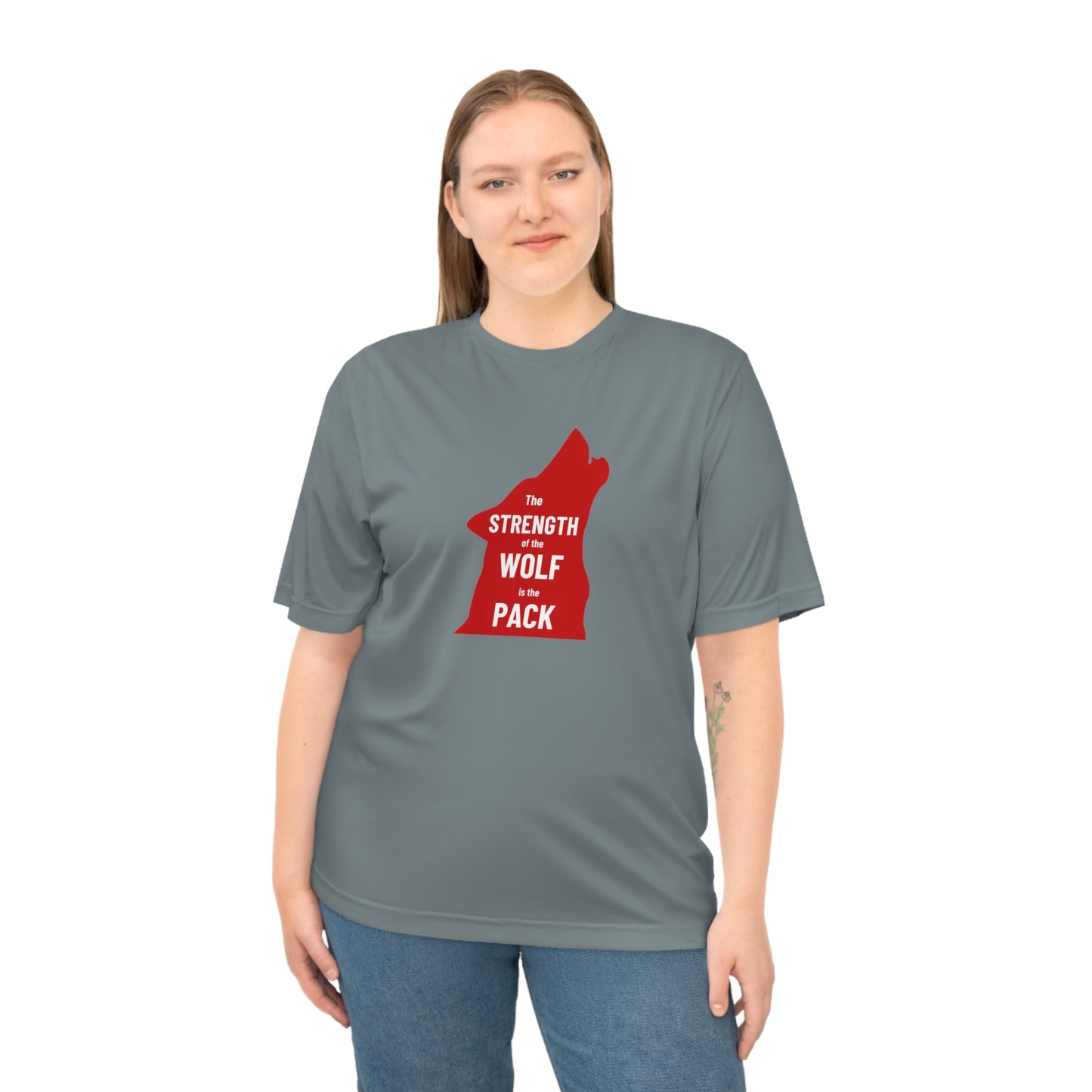 Strength of the Wolf Performance T (Red Logo)