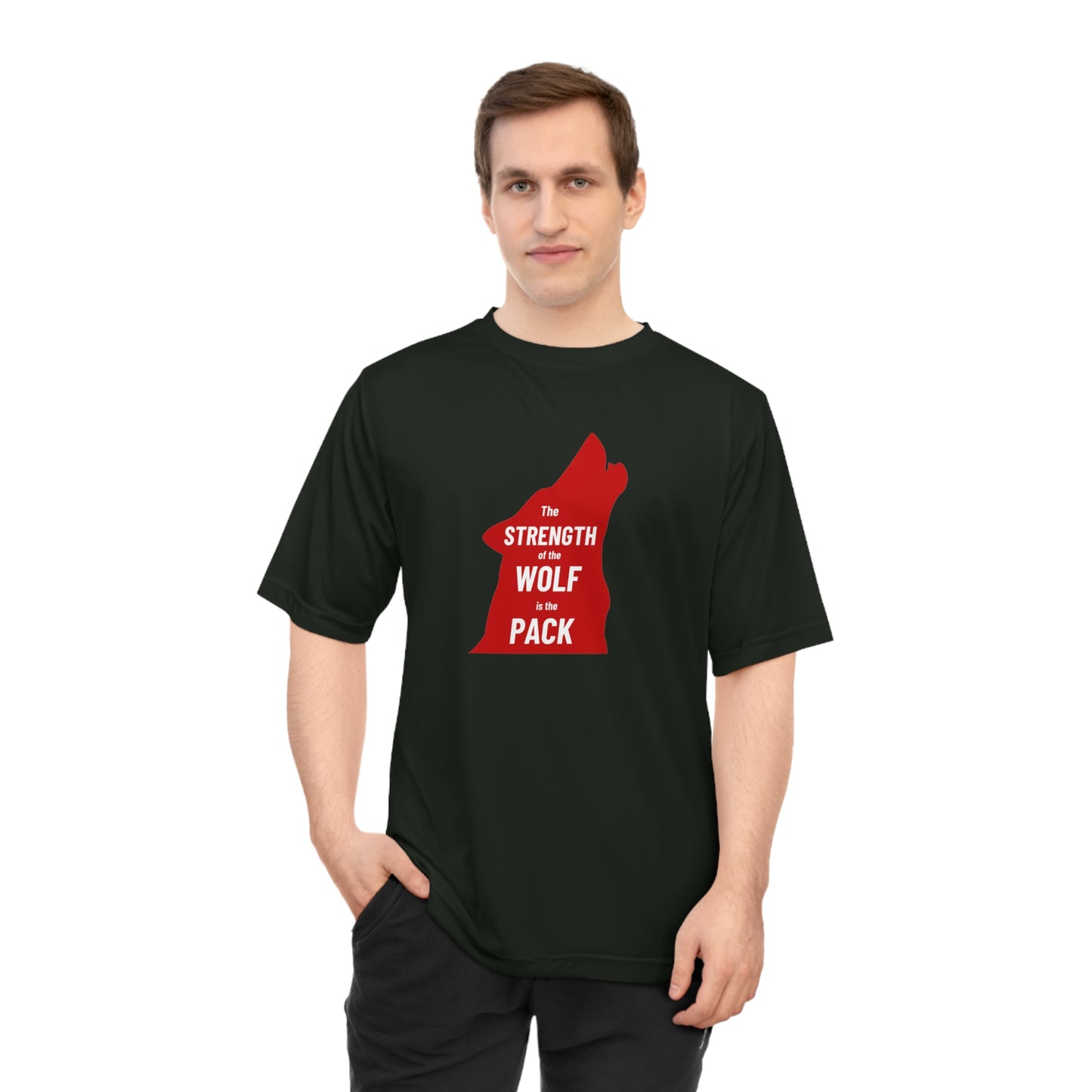 Strength of the Wolf Performance T (Red Logo)