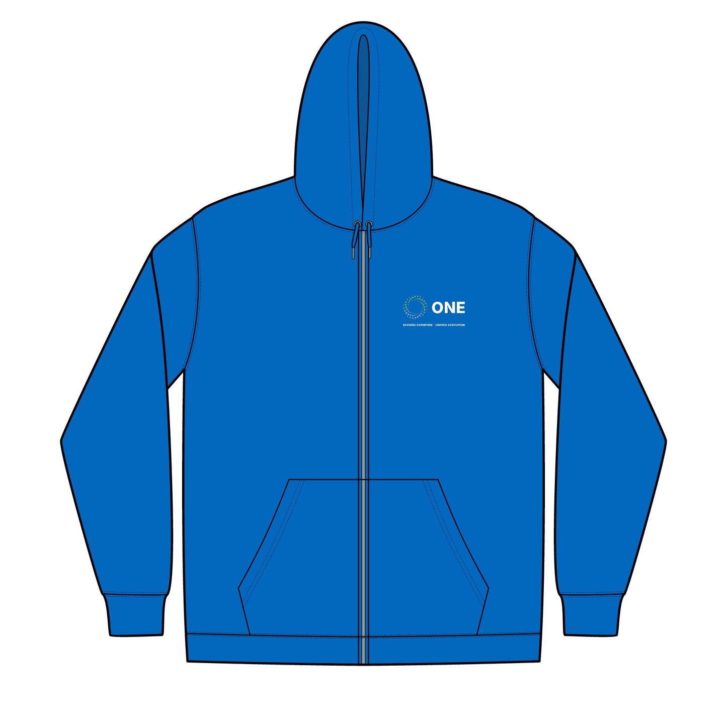 Embroidered Abrigo Professional Services Unisex Full-Zip Hooded Sweatshirt