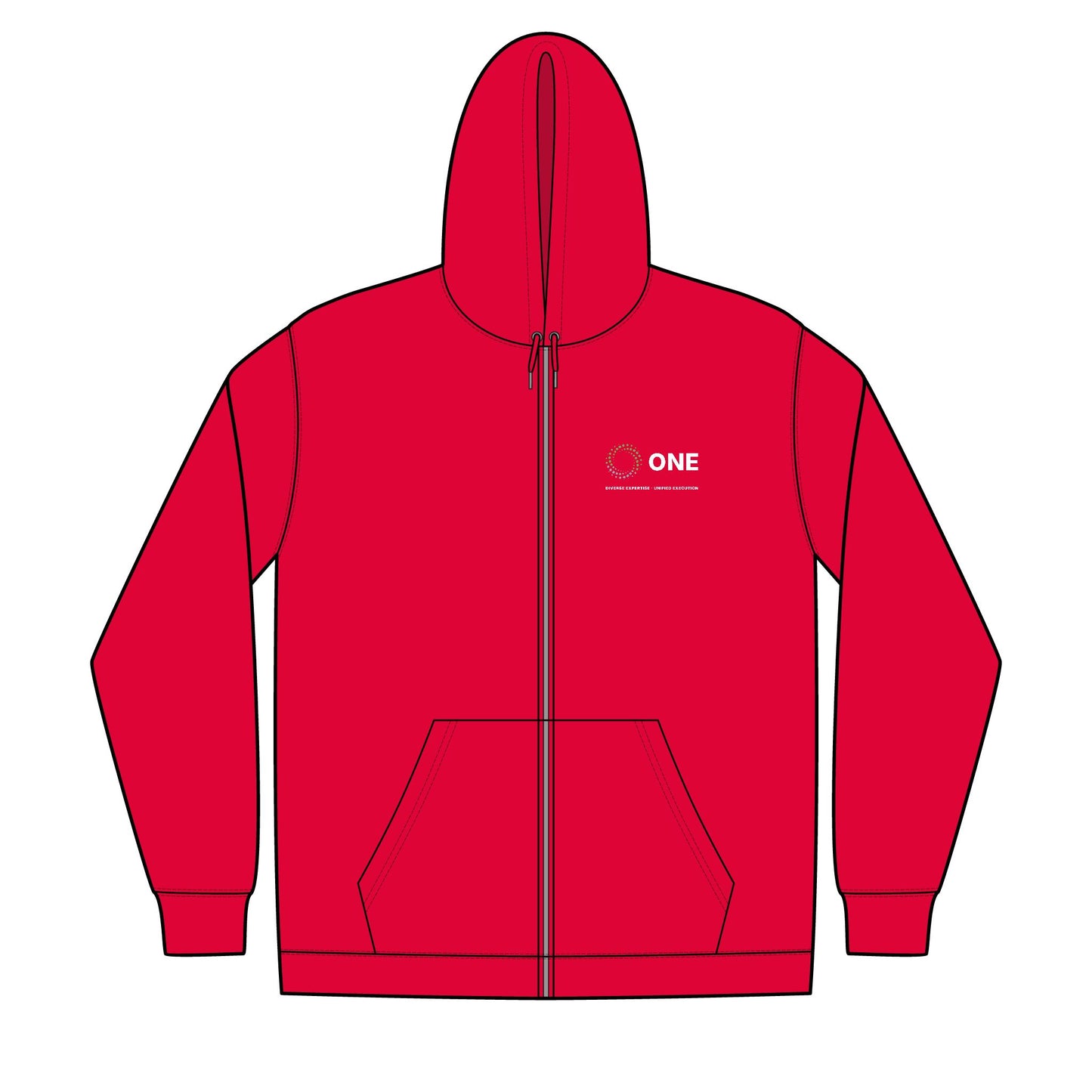 Embroidered Abrigo Professional Services Unisex Full-Zip Hooded Sweatshirt