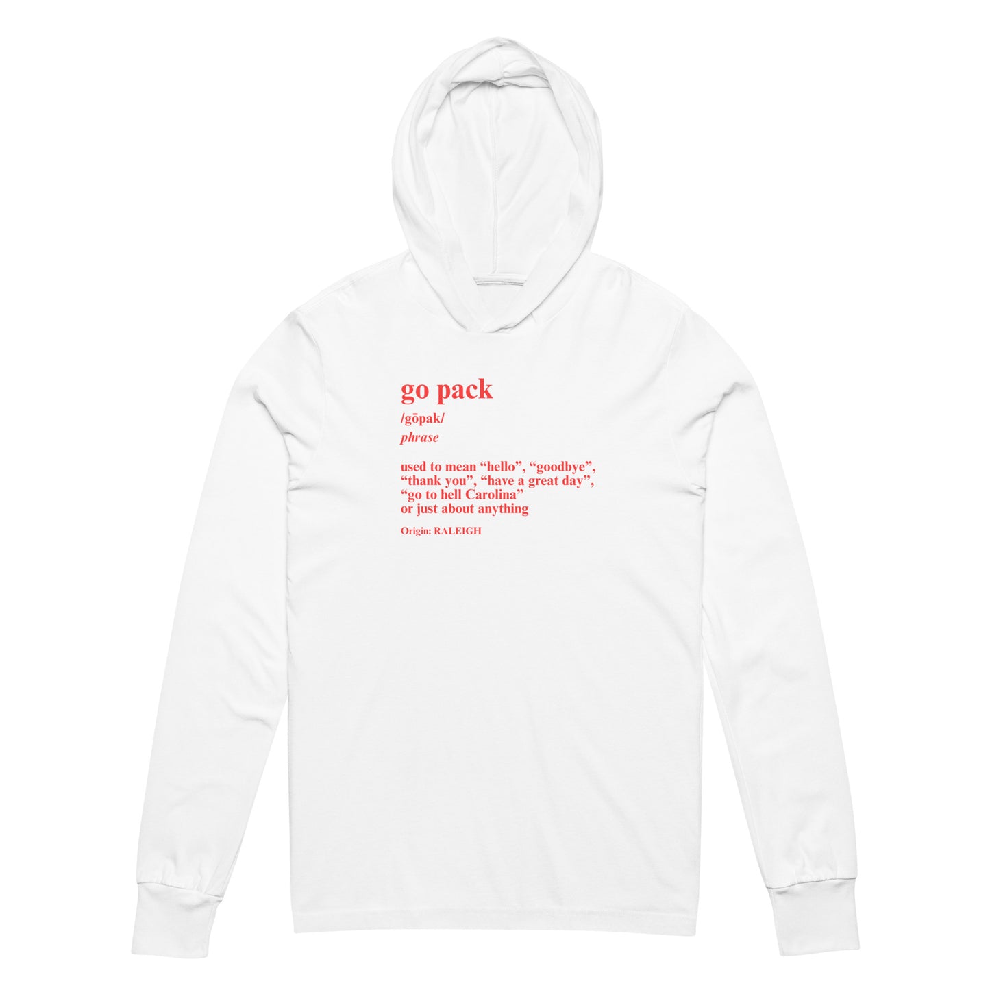 Go Pack Hooded long-sleeve tee