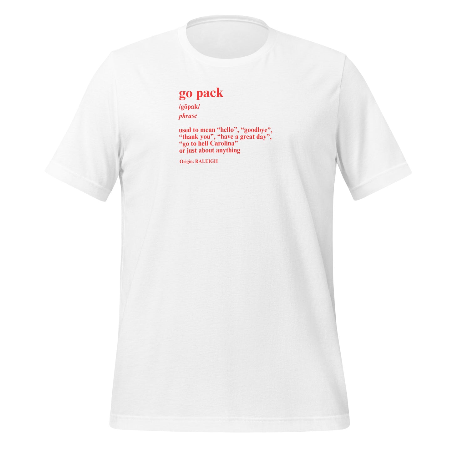 go pack Unisex t-shirt