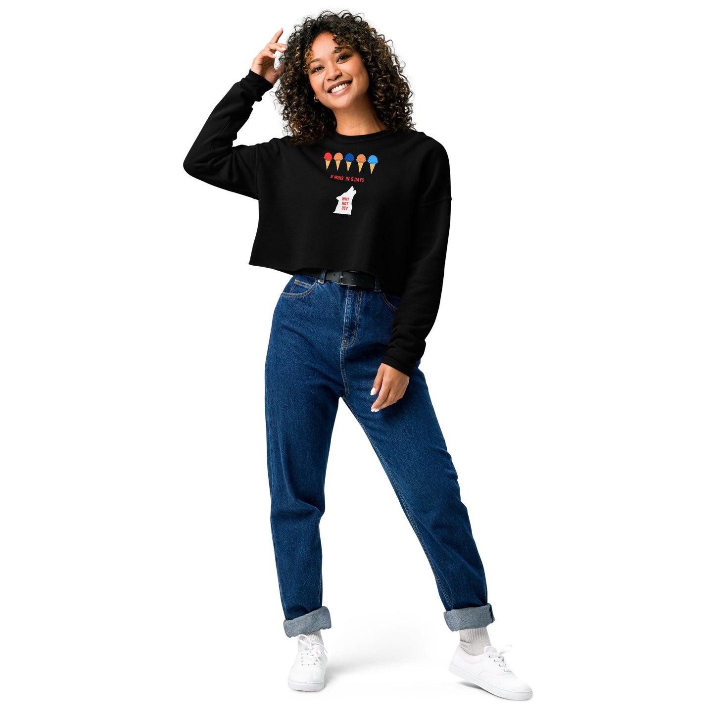 5 Wins 5 Days Crop Sweatshirt