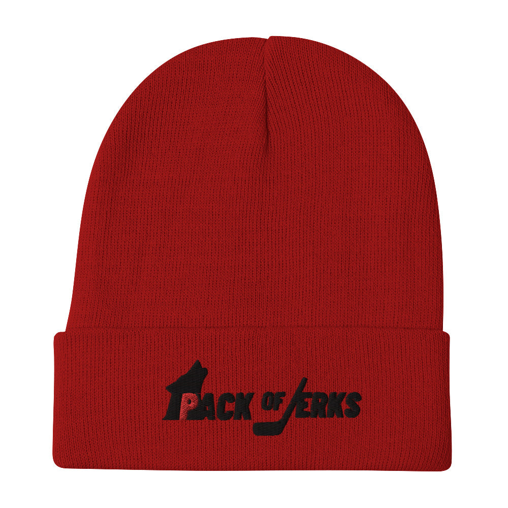 Pack of Jerks Red Beanie