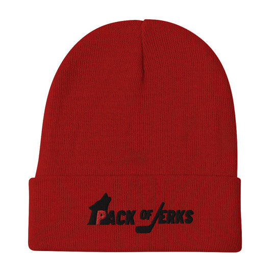 Pack of Jerks Red Beanie