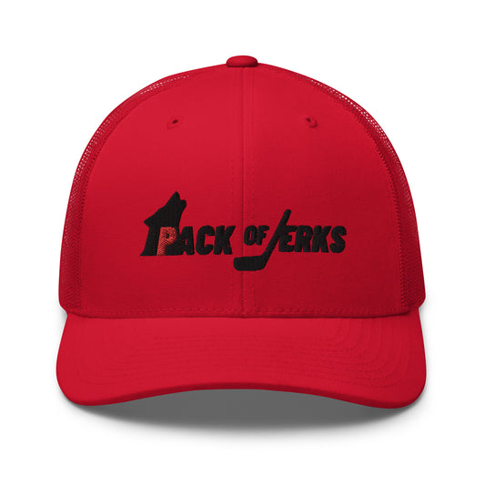 Pack of Jerks Red Trucker Cap